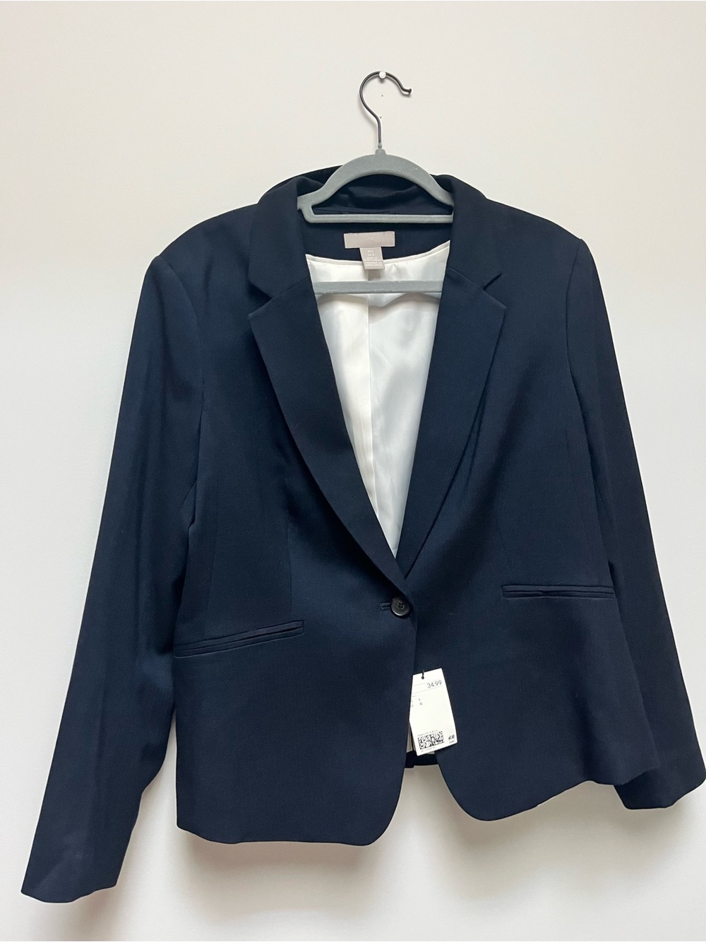 Women's Navy Single-Button Blazer